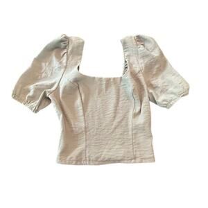 ⭐️ Sage The Label Top Puff Sleeve Smocked Light Green Blouse Top Women's‎ Small